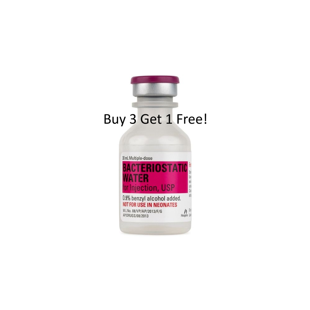 Bacteriostatic Water Bundle (4 × 30mL Vials)